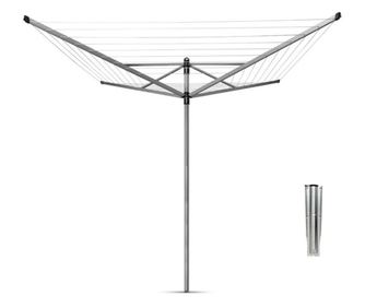 Brabantia Lift-O-Matic 90300270 Spațiu exterior, 60 m, înălțime reglabilă, țăruș metalic pentru săpat, carcasă, rezistent la cor