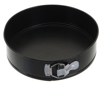 Εξαιρετική φόρμα κέικ Excellent Houseware, ατσάλι, 26x9 εκ., μαύρο