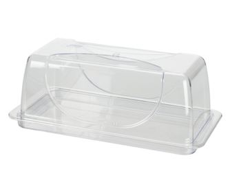 Platou servire Excellent Houseware, plastic, 38.5x19x15 cm, transparent