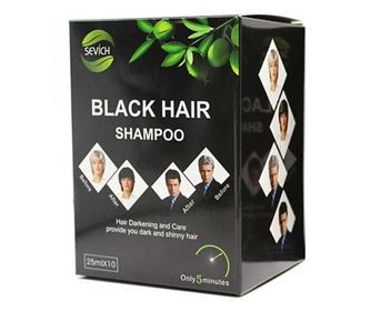 Sampon de vopsire a parului, Unisex, negru, Instant, Sevich, 250 ml