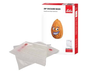 Set 10 pungi gofrate pentru vidat 26x35 cm, Solis - 92269