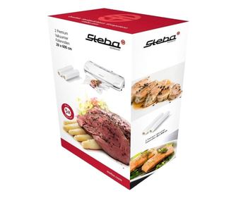 2 db dombornyomott görgős készlet porszívózáshoz, Steba Germany, 20 x 600 cm, bármilyen porszívóval kompatibilis, ellenáll a tör