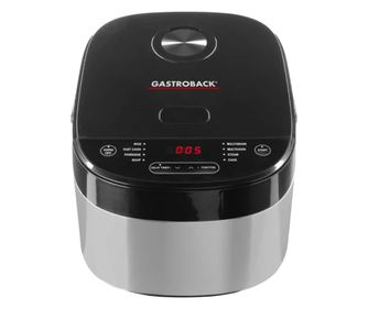 Multicooker Gastroback, Pro, űrtartalom 5 liter, ideális rizottóhoz, steakhez, párolt zöldségekhez, levesekhez, süteményekhez, 8