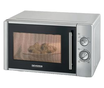 Микровълнова фурна Severin, капацитет 28 литра, въртяща се плоча 31,5 см, 5 нива на мощност, функция размразяване, таймер, звуко