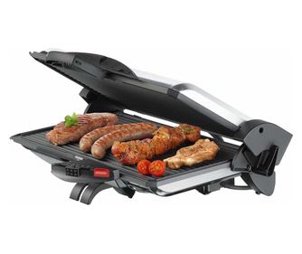 Steba elektromos grill, PG 4.3, 2000 W, nagy főzőfelület, 2 főzőlap, asztali grill, hőfokszabályzó, ideális steakhez, zsírszegén