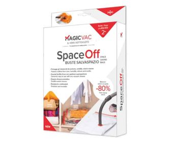 Комплект от 7 вакумирани торбички за дрехи Magic Vac, SpaceOff, найлонови, устойчиви на разкъсване, за многократна употреба, дво