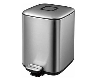 EKO кошче за боклук, Regent, с педал, вместимост 6 L, Bi-force амортисьорна система с 2 безшумни скорости на затваряне на капака