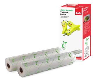 Set de 2 role folie gofrate pentru vidat 30x600 cm, Solis, Eco