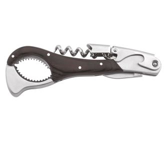 Тирбушон Legnoart Artisan, ключове за вино, 4в1, неръждаема стомана, издръжлива дървена дръжка, сгъваема с двойна връзка, нож, в