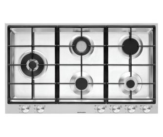 Gáz főzőlap, Barazza, B_Free Kollekció, 5 égőfej, 90 cm, Rozsdamentes acél