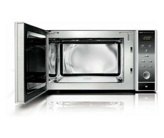 CASO MG25 Ceramic Menu Mikrohullámú sütő, 900 W, 25 l, 10 teljesítményfokozat, Grill funkció, Fekete/Ezüst