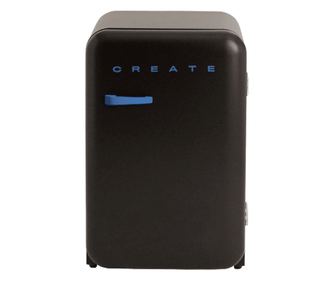 Retro CREATE mini hűtőszekrény, űrtartalom 107 liter, magasság 84 cm, ideális iroda/szálloda/lakókocsi számára, fagyasztó 15 lit