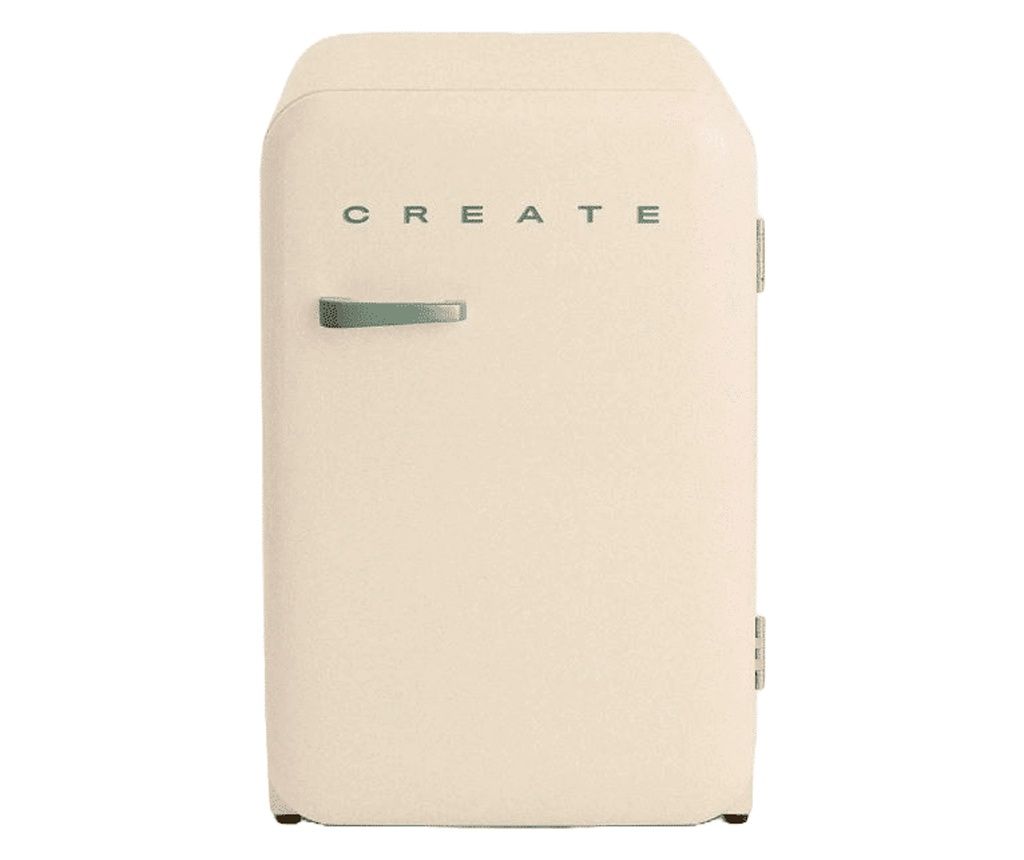 Mini frigider Retro, CREATE, 107 litri, crem/sage