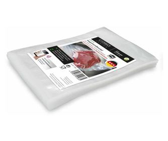 100 db Caso Germany vákuum zacskó készlet, 15x20 cm, kamrás vákuumgépekkel kompatibilis, újrafelhasználható, szakadásnak és maga