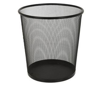 Κάδος απορριμμάτων Excellent Houseware, μέταλλο, 26.5x28 εκ., μαύρο