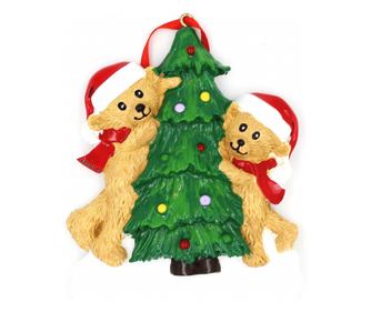 Decorațiune cu magnet - Brăduț cu ursuleți