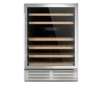 Racitor de vinuri Dual Zone, 46 sticle, LES PETITS CHAMPS, CAVCED46, inox