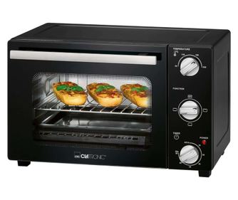 Clatronic elektromos légkeveréses sütő, 25 liter, ideális pizzához/félkész ételekhez/sült csirkéhez/süteményekhez, állítható hőm
