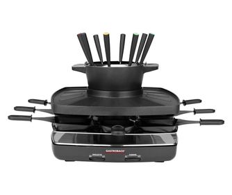 Gastroback грил/раклет котлон с фондю, семейство комплекти, 3в1, обем фондю 1,15 литра, регулируема температура макс. 240°C, нез