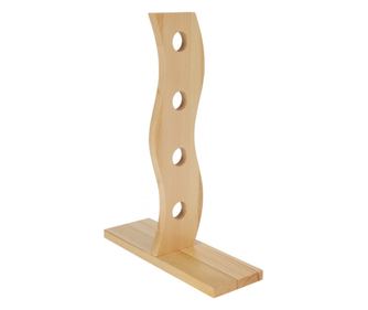 Suport 4 sticle vin Excellent Houseware, bambus, 30x10x40 cm, maro