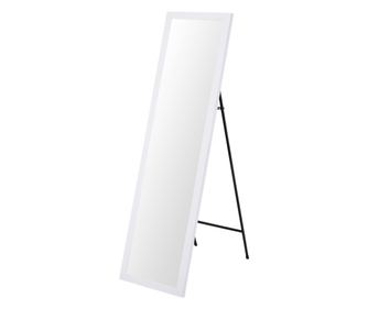 Podno ogledalo, pravokutnog oblika, bijele boje, 36x126 cm