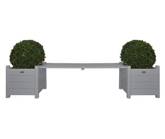 Esschert Design κινητό κήπου με γκρι ζαρντινιέρες CF33G