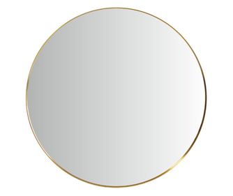 Arany kerek fémkeret tükör 50x50x1,5 cm