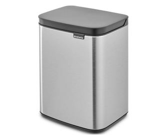 Кош за боклук Brabantia Bo Small 1006625, 4 л, Плавно и безшумно отваряне, Противоплъзгаща основа, Устойчив на пръстови отпечатъ