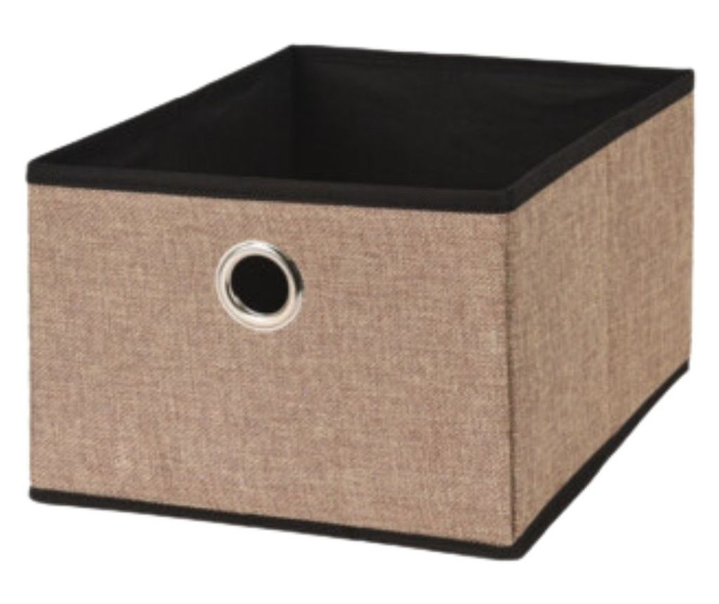 Κουτί αποθήκευσης, ανοιχτό, καφέ, 32x25x8 cm, Storage Solutions