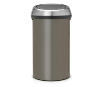 Brabantia Touch Bin 647249, 60 l, Puha és csendes nyitás, Szürke