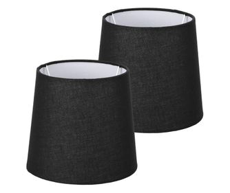 2 db-os lámpaernyő készlet, E14, fekete/fehér, Navaris, NAV000012AE007C