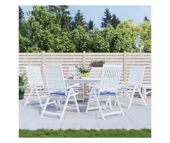 Kk-fehr cskos, 40x40x3 cm-es, 6 darabos szkprna, textil