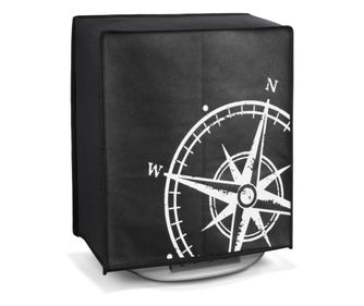 Védőburkolat Thermomix TM6/TM5 készülékhez, Kwmobile, fekete/fehér, műanyag, 55449.02