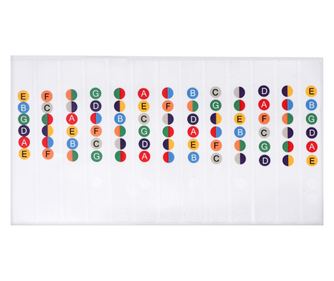 Set autocolante pentru chitara, Kwmobile, Multicolor, Plastic, 46569.03