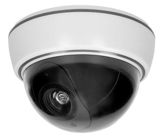 Hamis térfigyelő kamera VIRONE CD-7, LED, 3 x AA, IP20, fehér