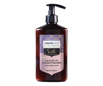 Balsam leave-in pentru par cret, cu proteina de matase, Silk, Arganicare, 400 ml