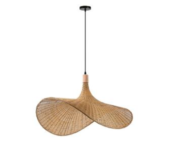 Immax 08290L Boho Sombrero Mennyezeti Lámpatest D80cm E27 - Természetes rattan