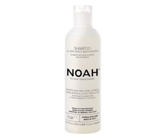 Sampon fortifiant cu piper negru si menta pentru par slabit si deteriorat (1.7), Noah, 250 ml