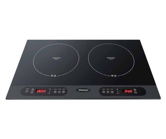 Индукционни котлони за вграждане Steba Germany IK100, 2 зони за готвене, Ниска консумация, Стъклокерамика, 10 степени на мощност