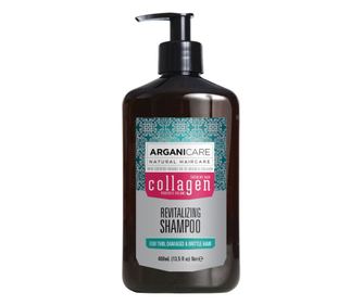 Sampon revitalizant cu colagen pentru par subtire, deteriorat si fragil, Arganicare, 400 ml