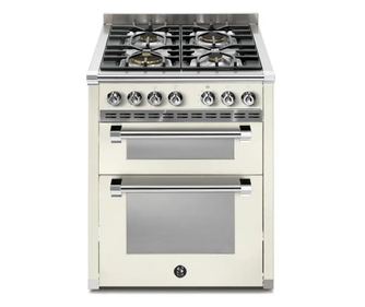 Aragaz, Steel Cucine, 70 cm, 4 arzatoare, 2 cuptoare, colectie Ascot, ivory