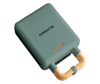 CREATE Уред за гофрети 2в1, Stone Studio, 2 комплекта незалепващи плочи, светлинен индикатор, термостат, защита от прегряване, н