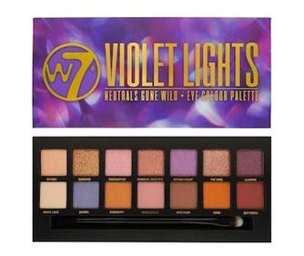 Παλέτα σκιών ματιών W7 Violet Lights, 14 χρώματα