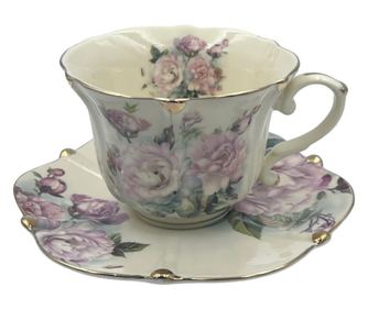 Serviciu Portelan Vintage 2 Cesti si farfurii, FLORENCE