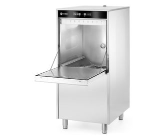 Perilica posuđa, 50x60, elektronička, s dozatorom deterdženta i pumpom za odvod, 400V, HENDI, 400V/7100W, 595x730x(V)134