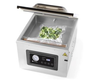 Profesionalni vakuumski uređaj za zatvaranje komora 1000 W, traka za zatvaranje 410 mm, širina 3 mm, podesivo vrijeme i ciklus z