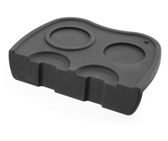 Suport dublu presa cafea/ Suport tamper, Hendi, 205x150x(H)45 mm, Negru, Silicon