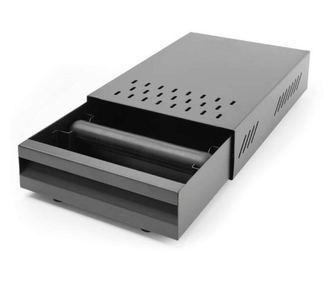 Stand dreptunghiular presa cafea Hendi, 350x250x(H)90 mm, Negru, otel carbon