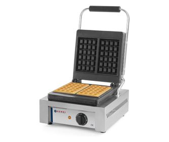 Profesionalni aparat za vaflje, Hendi, 1500W, kuhalna površina iz litega železa s premazom proti prijemanju, 480x320x(V)226 mm