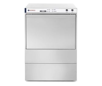 Hendi K 50 Profesionalni stroj za pranje posuđa s drenažnom pumpom, 50 x 50 elektromehanička kontrola, 400 W, nehrđajući čelik 5